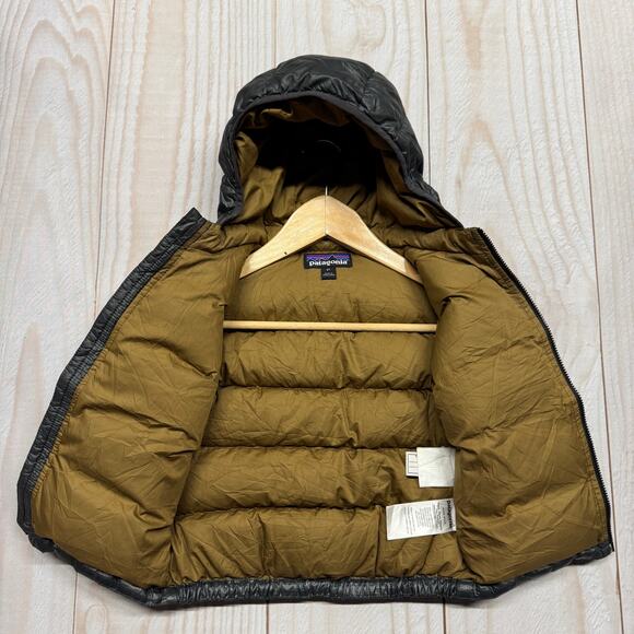 Patagonia Boys Toddler 2T Hi-Loft Duck Down Sweater Hoody 700 Fill Jacket Gray - Picture 8 of 10